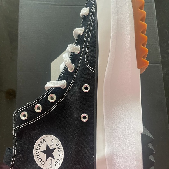 Converse Run Star Hike Sneakers in Black - Picture 3 of 5